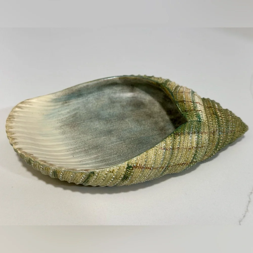 Seabreeze bath collection Soap Dish Sea Shell Or Trinket Ring Tray , Beach Decor